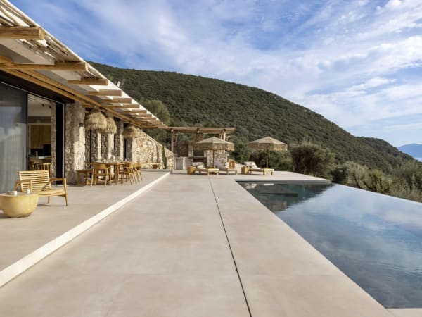 The irresistible infinity pool and its surrounding terrace.